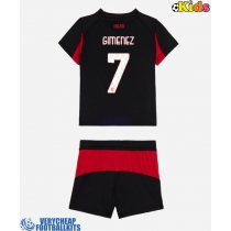 AC Milan Santiago Gimenez #7 Replica Home Minikit 2025-26 Short Sleeve (+ pants)